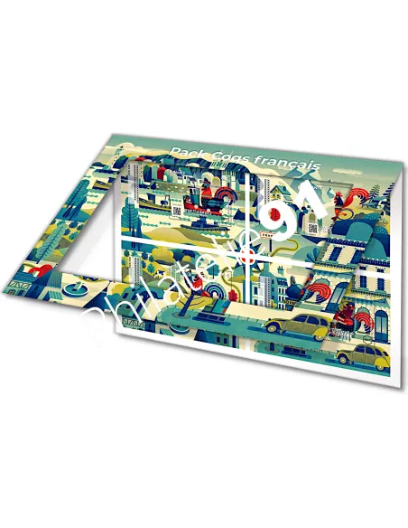 Pack Coqs français#NFTimbre 5, 1er jour, timbres de France