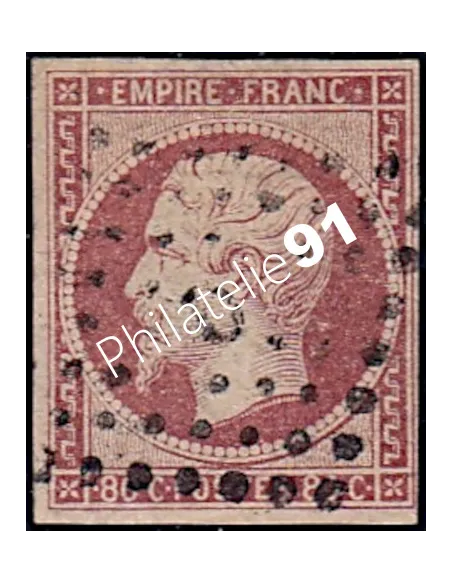 Timbre Classique n° 17B non dentelé oblitéré, Timbres France