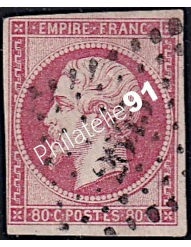 Timbre Classique n° 17B non dentelé oblitéré, Timbres France