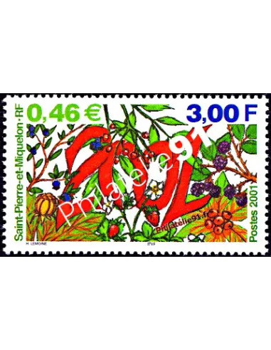 Timbre de Saint Pierre et Miquelon n° 737, 2001,  collection Dom-Tom
