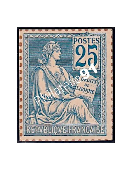Timbre n° 118 sur bristol, Type Mouchon, Collection timbres France