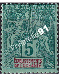 Océanie, n° 4 charnière, collection timbres des colonies françaises