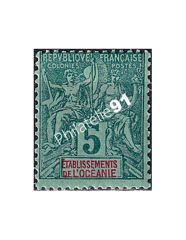 Océanie, n° 4 charnière, collection timbres des colonies françaises