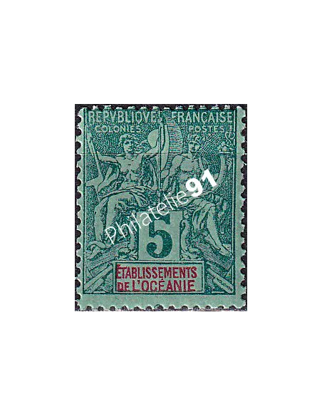 Océanie, n° 4 charnière, collection timbres des colonies françaises