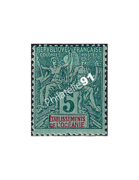 Océanie, n° 4 charnière, collection timbres des colonies françaises