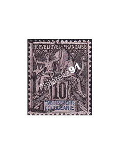 Océanie, n° 5 oblitéré, collection timbres des colonies françaises