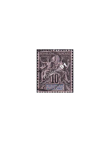 Océanie, n° 5 oblitéré, collection timbres des colonies françaises