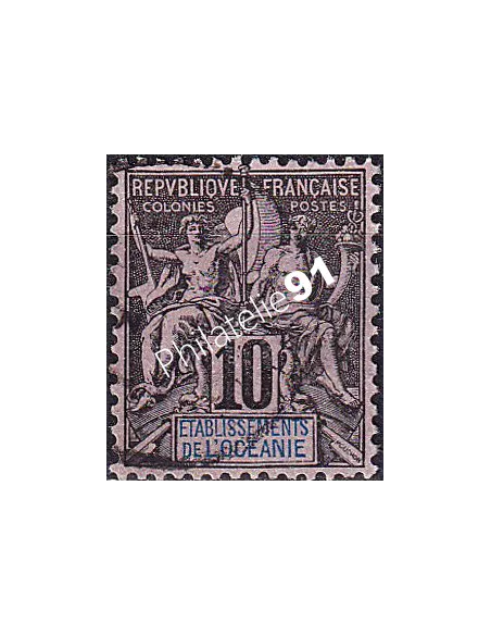 Océanie, n° 5 oblitéré, collection timbres des colonies françaises