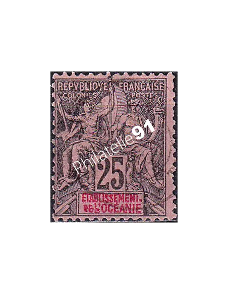 Océanie, n° 8 oblitéré, collection timbres des colonies françaises