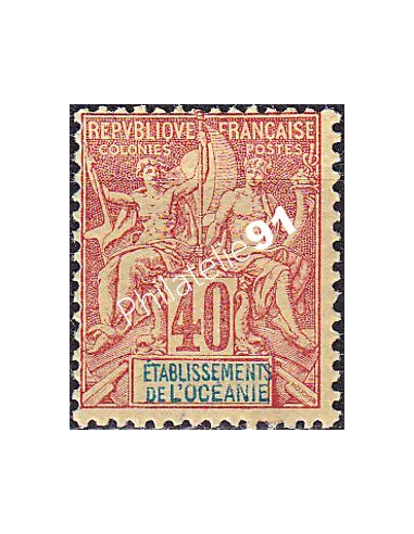 Océanie, n° 10 charnière, collection timbres des colonies françaises