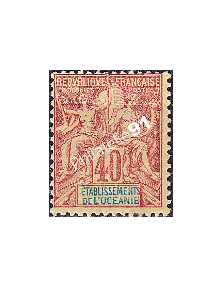 Océanie, n° 10 charnière, collection timbres des colonies françaises