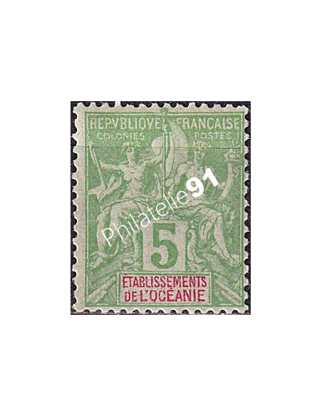 Océanie, n° 14 charnière, collection timbres des colonies françaises