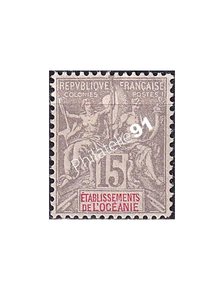 Océanie, n° 16 charnière, collection timbres des colonies françaises