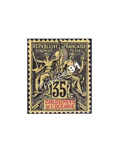 Océanie, n° 18 charnière, collection timbres des colonies françaises