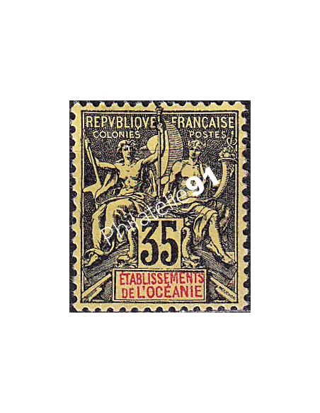 Océanie, n° 18 charnière, collection timbres des colonies françaises