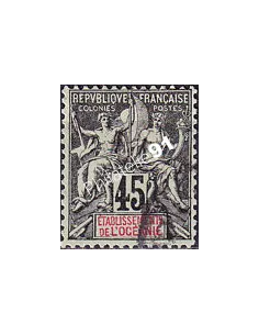 Océanie, n° 19 oblitéré, collection timbres des colonies françaises
