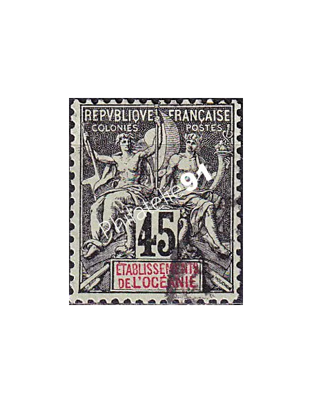 Océanie, n° 19 oblitéré, collection timbres des colonies françaises