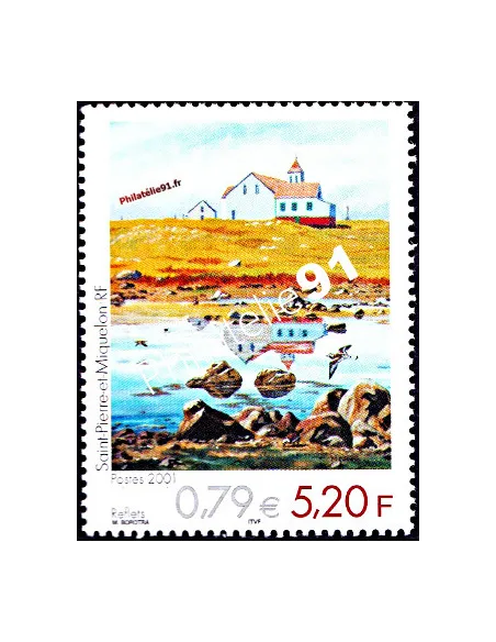 Timbre de Saint Pierre et Miquelon n° 743, Art,  collection Dom-Tom