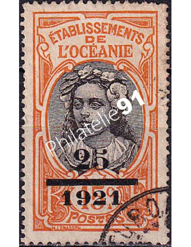 Océanie, n° 46 oblitéré, collection timbres des colonies françaises