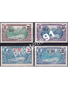 Océanie, n° 61 à 64 charnière, collection timbres des colonies françaises
