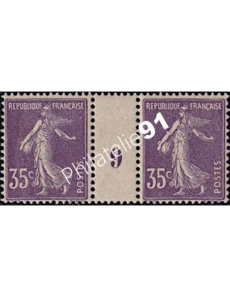 Timbre n° 142D, millésimé, collection timbres France