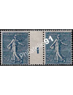 Timbre n° 161 en paire millésimée, collection timbres France