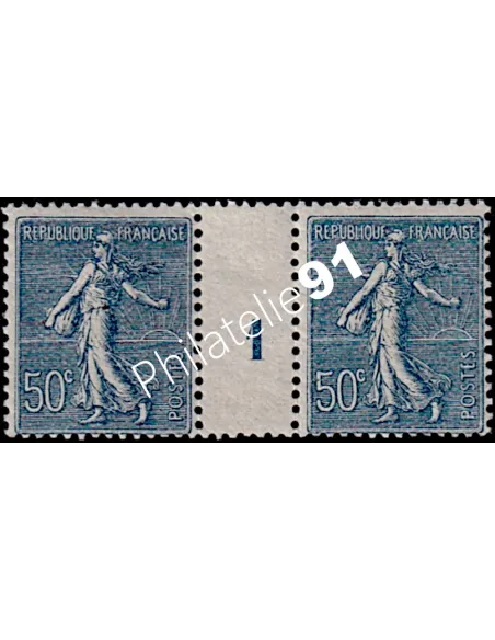 Timbre n° 161 en paire millésimée, collection timbres France