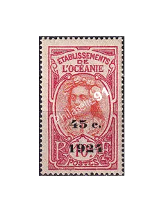 Océanie, n° 65 neuf, collection timbres des colonies françaises