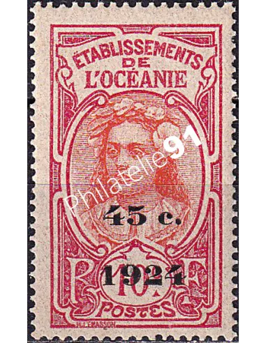Océanie, n° 65 neuf, collection timbres des colonies françaises