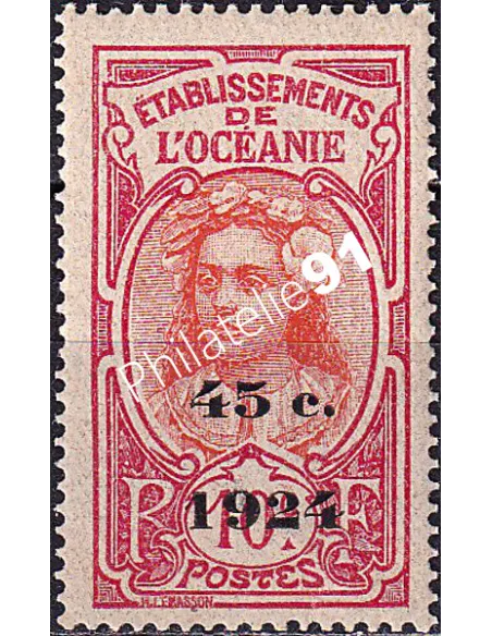 Océanie, n° 65 neuf, collection timbres des colonies françaises