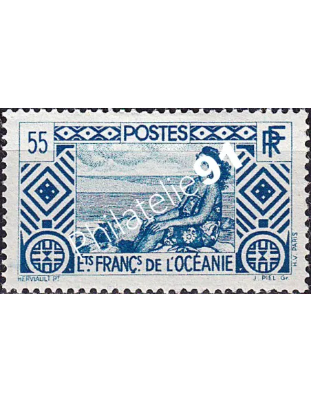 Océanie, n° 100 charnière, collection timbres des colonies françaises