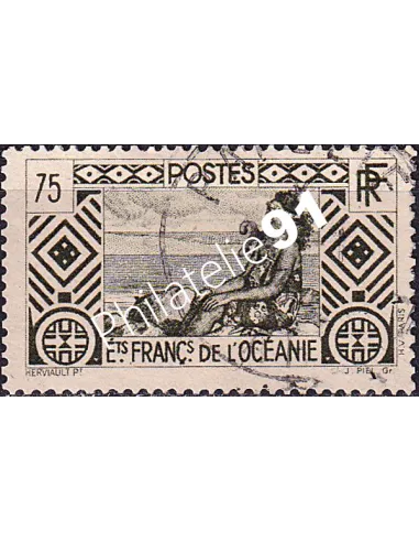 Océanie, n° 104 oblitéré, collection timbres des colonies françaises