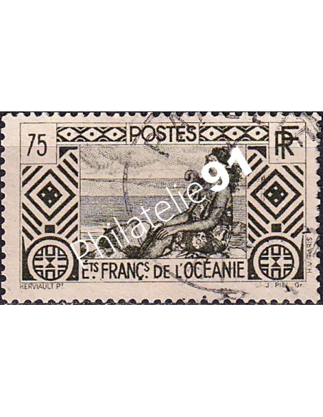 Océanie, n° 104 oblitéré, collection timbres des colonies françaises