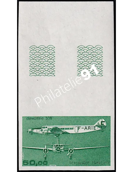 Timbre de France PA n° 60a, Trimoteur Dewoitine 338, timbre France