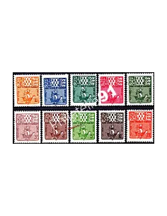 Timbre Taxe de Saint PIERRE ET MIQUELON n° 67 à 76.