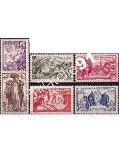 Océanie, n° 121 à 126 charnière, collection timbres des colonies françaises