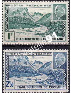 Océanie, n° 138 à 139 charnière, collection timbres des colonies françaises