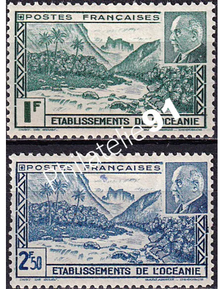 Océanie, n° 138 à 139 charnière, collection timbres des colonies françaises