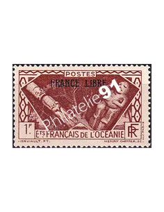 Océanie, n° 144 neuf, collection timbres des colonies françaises