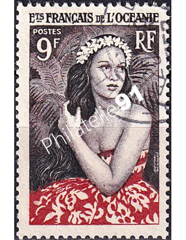 Océanie, n° 203 oblitéré, collection timbres des colonies françaises