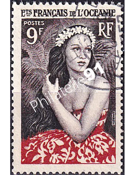 Océanie, n° 203 oblitéré, collection timbres des colonies françaises