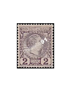 Monaco, n° 2 neuf, collection timbres de Monaco