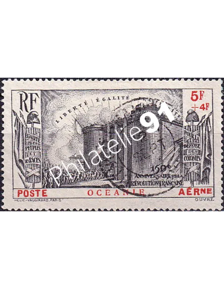 Océanie, PA n° 2 oblitéré, collection timbres des colonies françaises