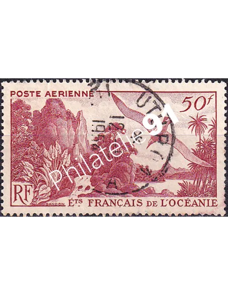 Océanie, PA n° 26 oblitéré, collection timbres des colonies françaises
