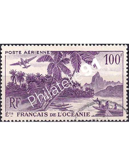 Océanie, PA n° 27 oblitéré, collection timbres des colonies françaises