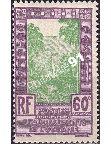 Océanie, Taxe n° 14 neuf, collection timbres des colonies françaises