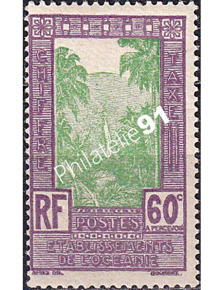 Océanie, Taxe n° 14 neuf, collection timbres des colonies françaises