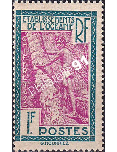 Océanie, Taxe n° 15 neuf, collection timbres des colonies françaises