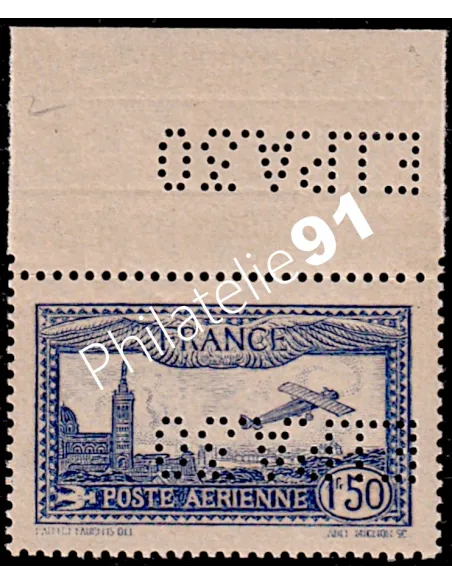 Timbre n° PA 6c, timbre perforé EIPA30, Collection Timbres France