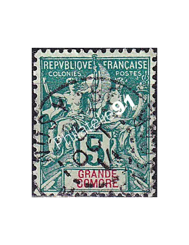 Grande Comore, n° 4 oblitéré, collection timbres colonies françaises